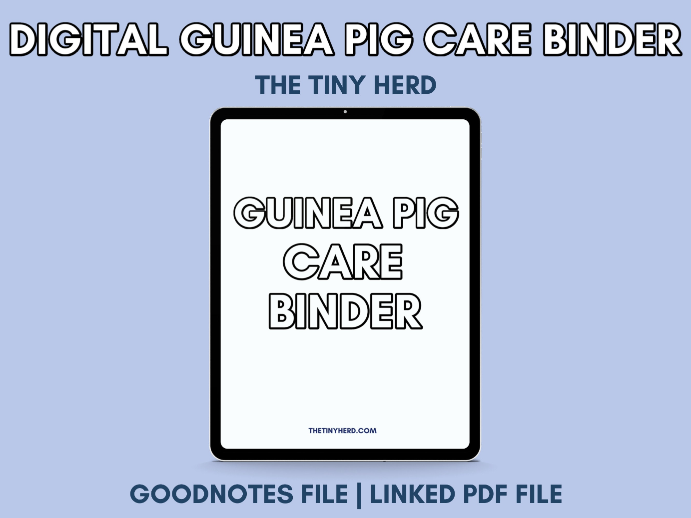 DIGITAL Guinea Pig Care Binder