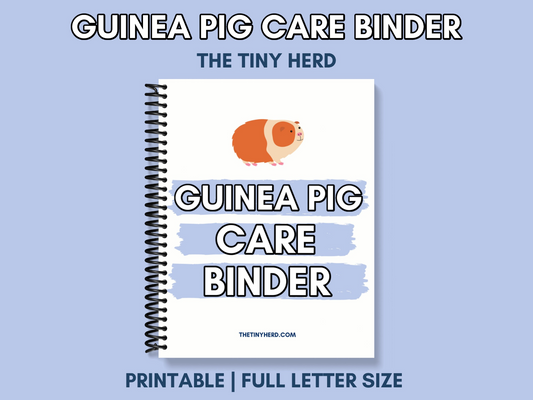 Guinea Pig Care Binder