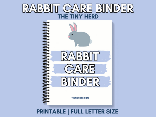 Rabbit Care Binder