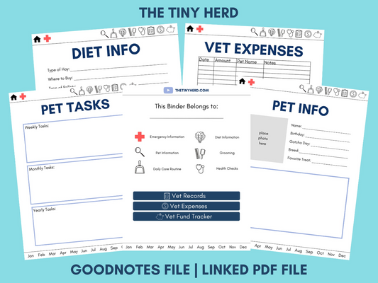 DIGITAL Guinea Pig Care Binder