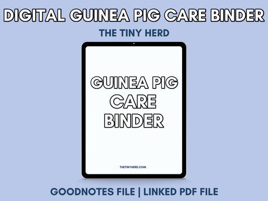DIGITAL Guinea Pig Care Binder